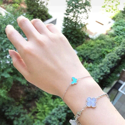 [Rosla]BUTTERFLY TURQUOISE BUTTERFLY BRACELET SILVER