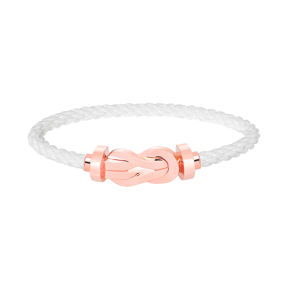 [Rosla]CHANCE LARGE 8 FIGURE BUCKLE NO DIAMOND BRACELET ROSE GOLD