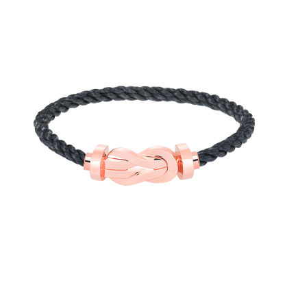 [Rosla]CHANCE LARGE 8 FIGURE BUCKLE NO DIAMOND BRACELET ROSE GOLD