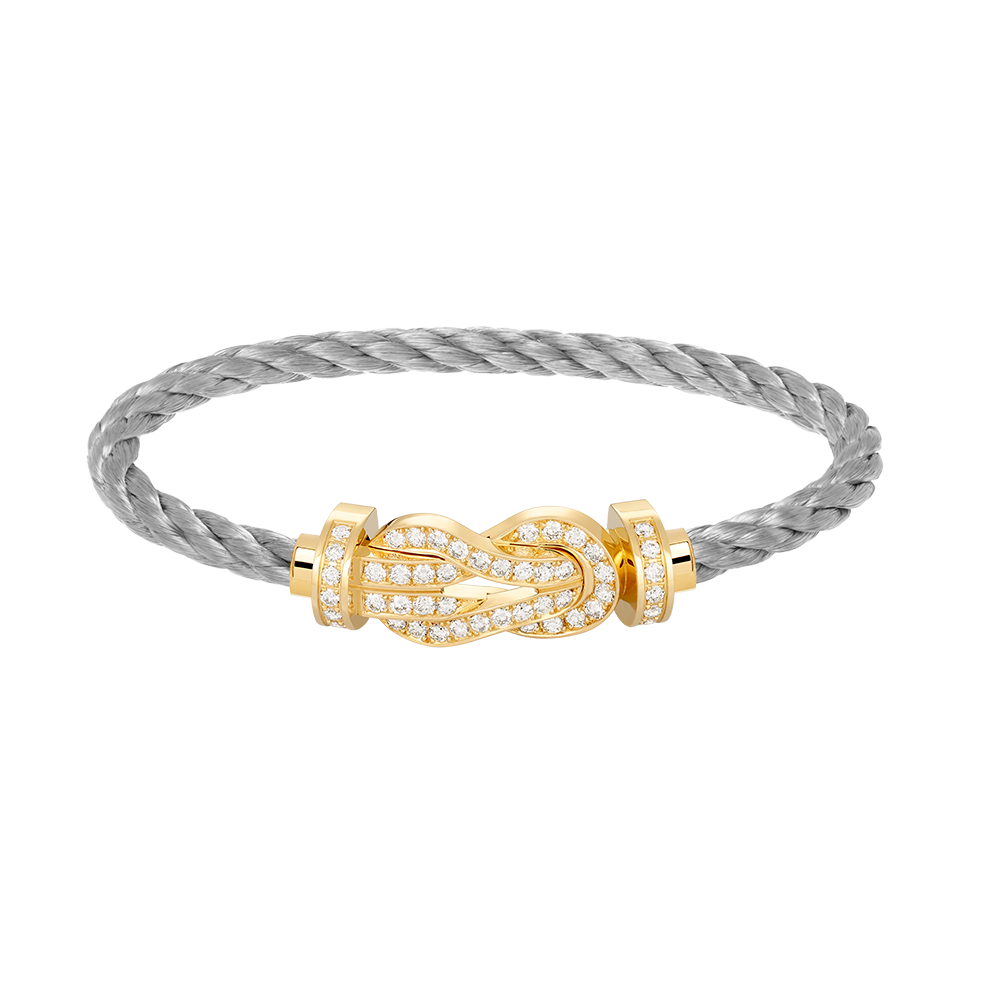 [Rosla]CHANCE LARGE 8 FIGURE BUCKLE FULLDIAMOND BRACELET GOLD