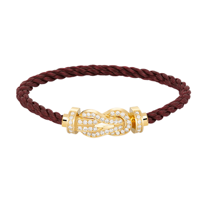 [Rosla]CHANCE LARGE 8 FIGURE BUCKLE FULLDIAMOND BRACELET GOLD
