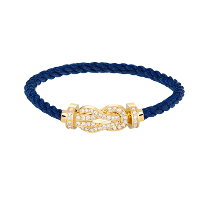 [Rosla]CHANCE LARGE 8 FIGURE BUCKLE FULLDIAMOND BRACELET GOLD