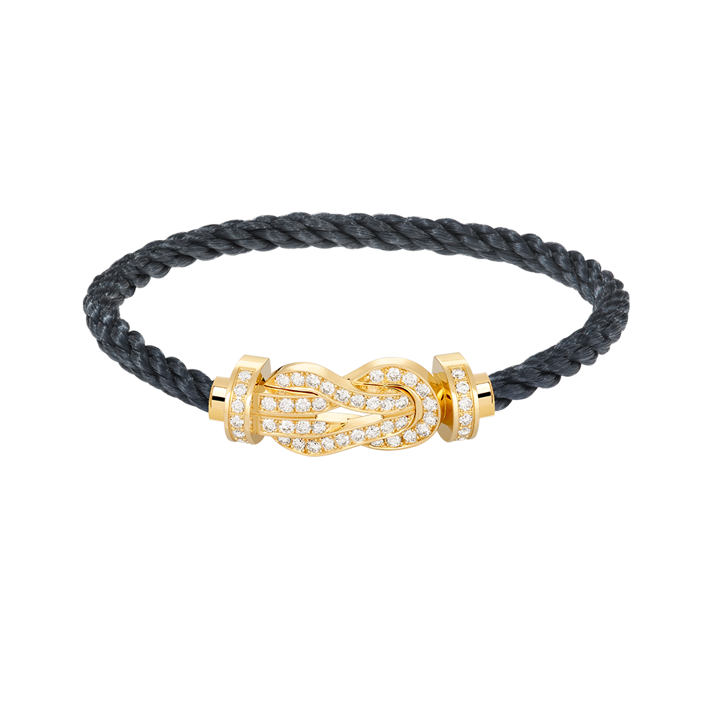 [Rosla]CHANCE LARGE 8 FIGURE BUCKLE FULLDIAMOND BRACELET GOLD