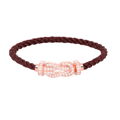 [Rosla]CHANCE LARGE 8 FIGURE BUCKLE FULL DIAMOND BRACELET ROSE GOLD