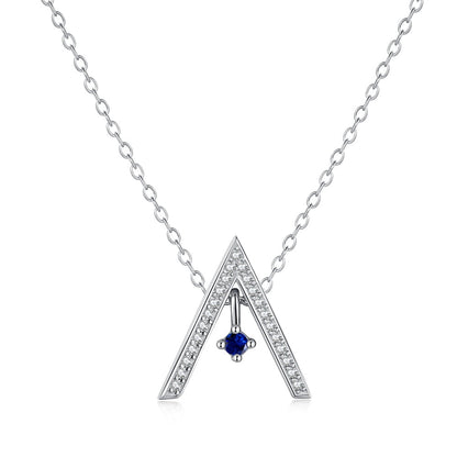 [Rosla]Sparkling "A" Shape Necklace