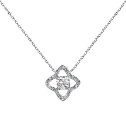 [Rosla]Exquisite Flower Shape Princess Cut Necklace