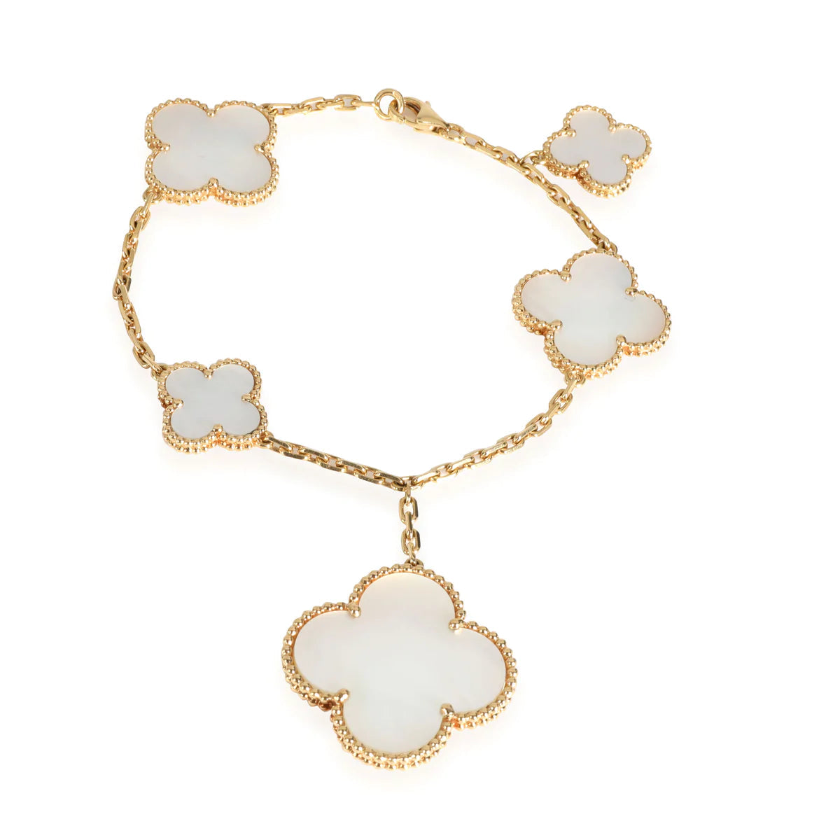 [Rosla]MAGIC CLOVER MOP GOLD BRACELET 5 MOTIFS
