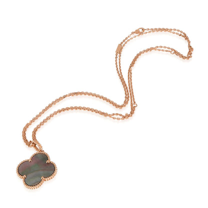 [Rosla]CLOVER 25MM GOLD DARK MOP BIG CLOVER NECKLACE