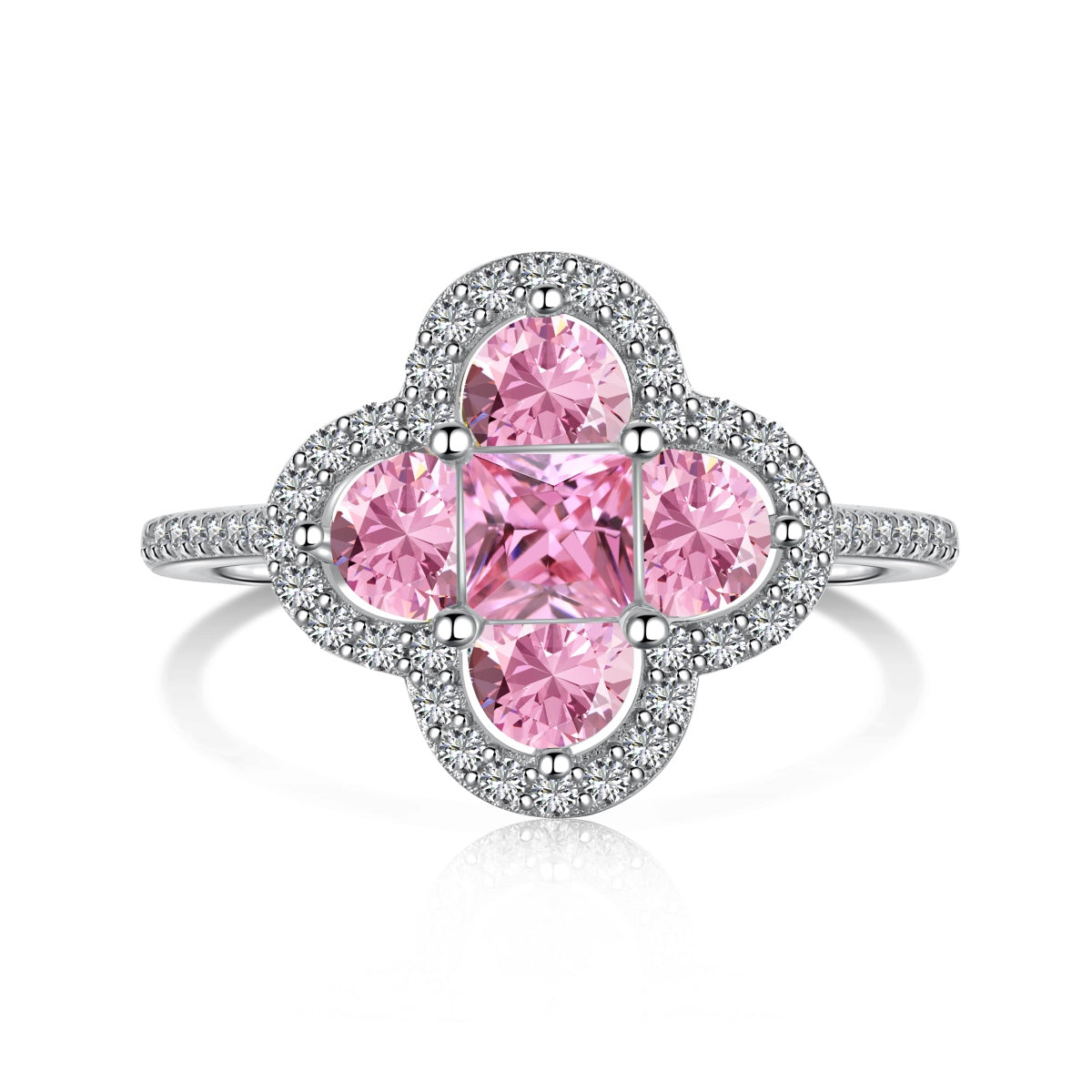 [Rosla]Luxurious Eternity Flower Shape Banquet Ring