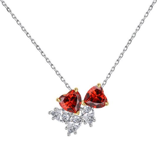 [Rosla]Dainty Red Heart Necklace
