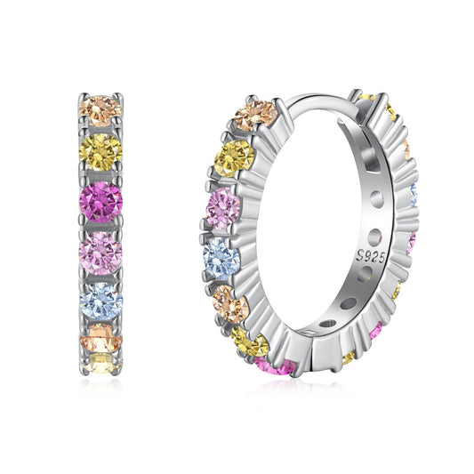 [Rosla]Radiant Colorful Round Cut Earrings