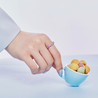 [Rosla]Unique Colorful Emerald Cut Party Ring