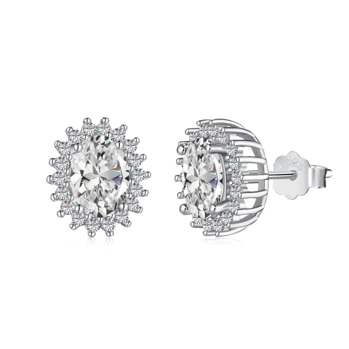 [Rosla]Delicate Radiant Oval Cut Daily Earrings