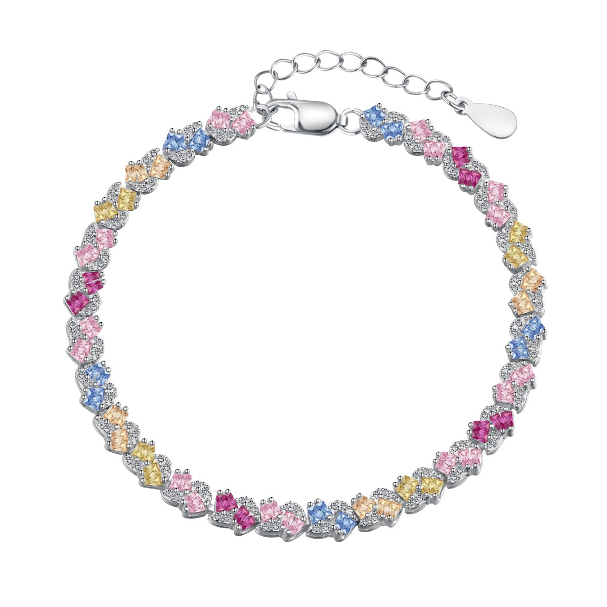 [Rosla]Ornate Colorful Flower Shape Party Bracelet