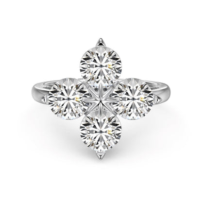 [Rosla]Four-Leaf Clover Eight-Pointed Star Ring