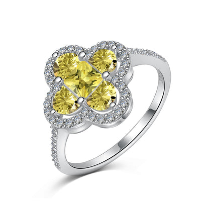 [Rosla]Luxurious Eternity Flower Shape Banquet Ring