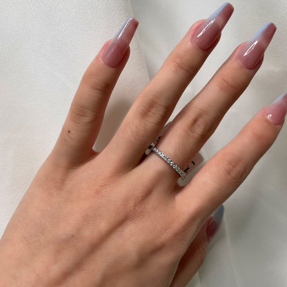 [Rosla]Delicate Sparkling Round Cut Daily Ring