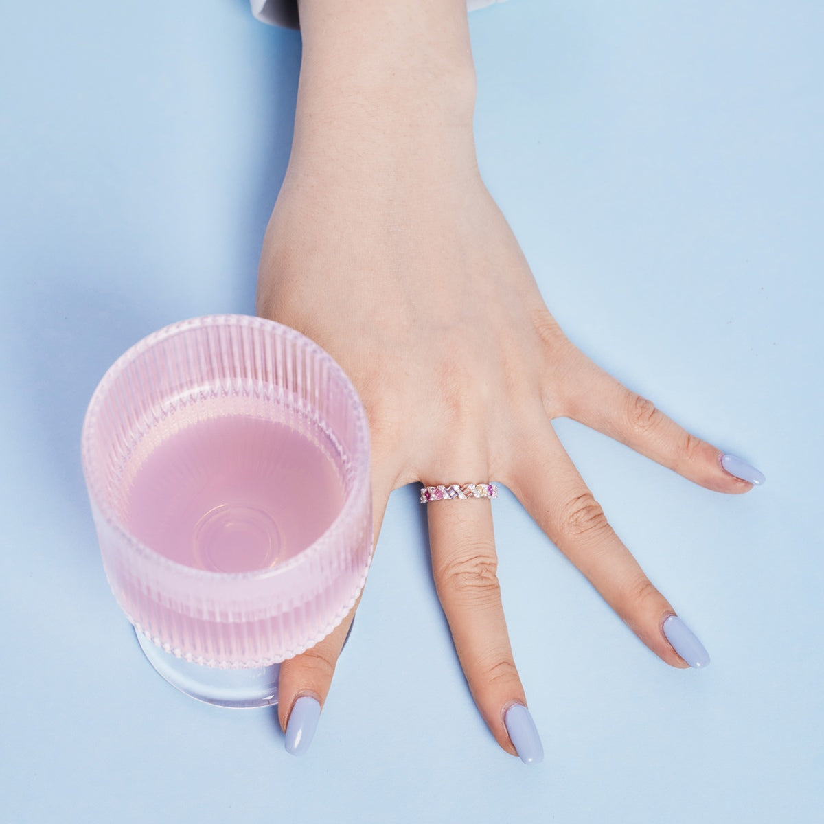 [Rosla]Delicate Vibrant Emerald Cut Daily Ring