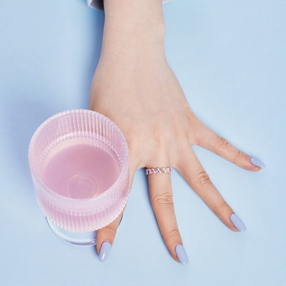 [Rosla]Delicate Vibrant Emerald Cut Daily Ring