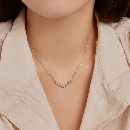 [Rosla]Dazzling Rainbow Necklace