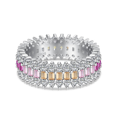 [Rosla]Ornate Colorful Radiant Cut Daily Ring