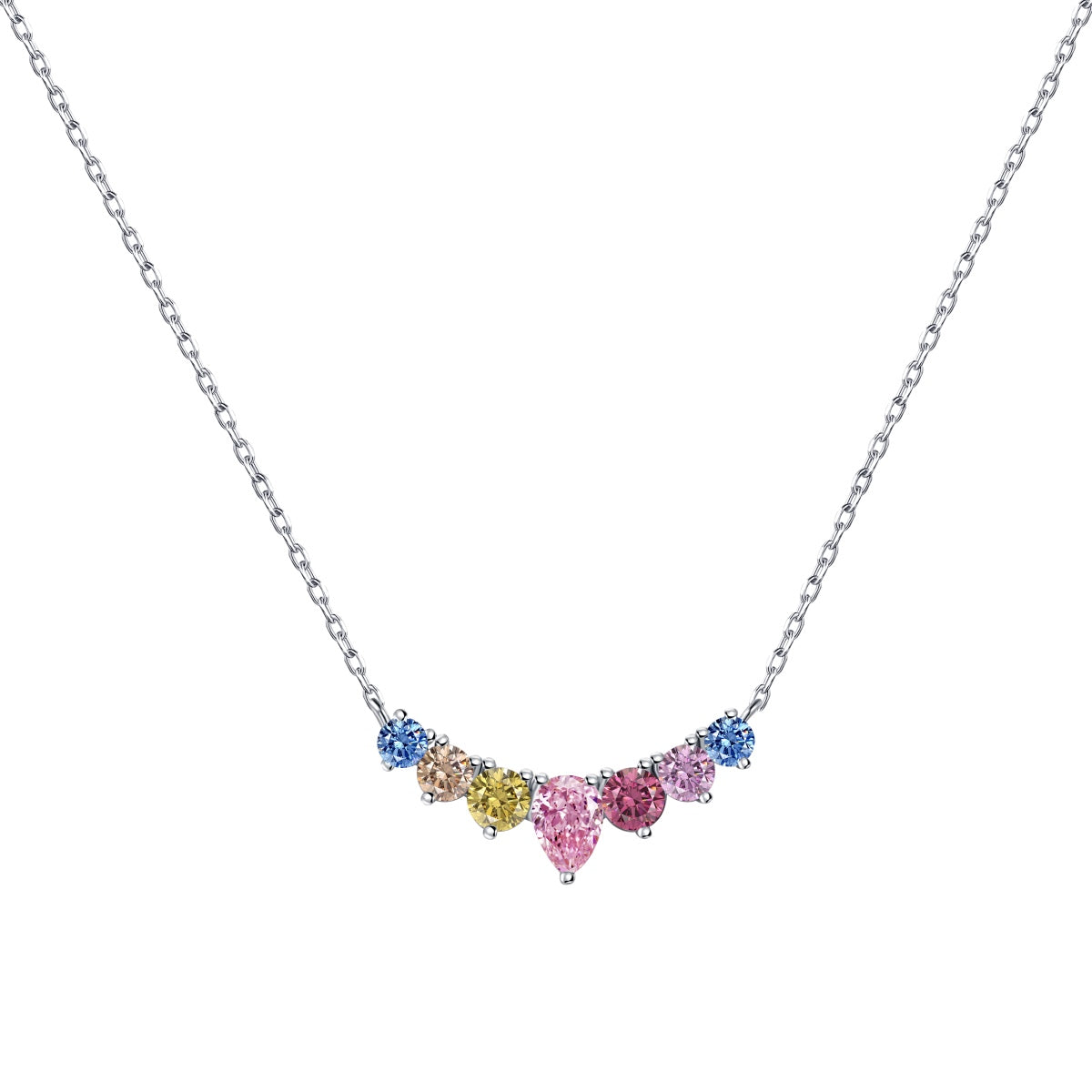 [Rosla]Dainty Colorful Heart Necklace