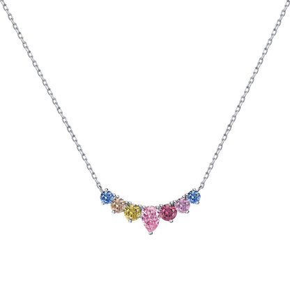 [Rosla]Dainty Colorful Heart Necklace