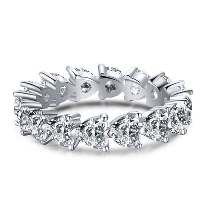 [Rosla]0.25 Carat Radiant Romance Heart Cut Lover Ring