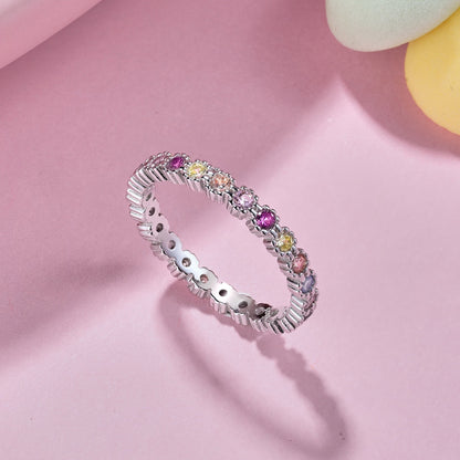 [Rosla]Exquisite Colorful Round Cut Party Ring