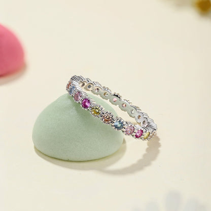 [Rosla]Exquisite Colorful Round Cut Party Ring