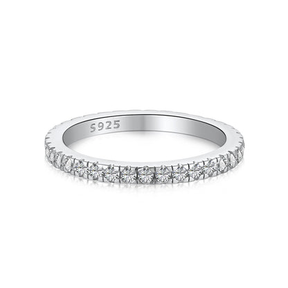 [Rosla]Delicate Sparkling Round Cut Daily Ring