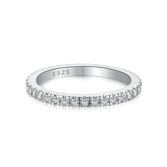 [Rosla]Delicate Sparkling Round Cut Daily Ring