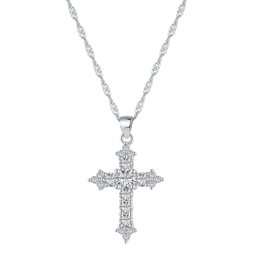 [Rosla]Delicate Cross Shape Necklace