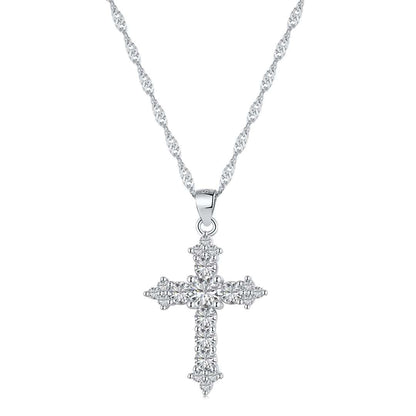 [Rosla]Delicate Cross Shape Necklace
