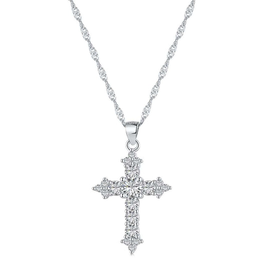 [Rosla]Delicate Cross Shape Necklace