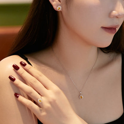 [Rosla]Delicate Radiant Oval Cut Daily Earrings