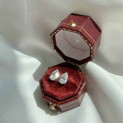 [Rosla]Ornate Water Drop Shape Earrings