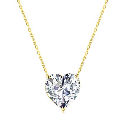 [Rosla]6.0 carat Radiant Heart Shape Necklace