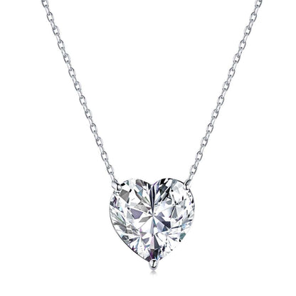 [Rosla]6.0 carat Radiant Heart Shape Necklace