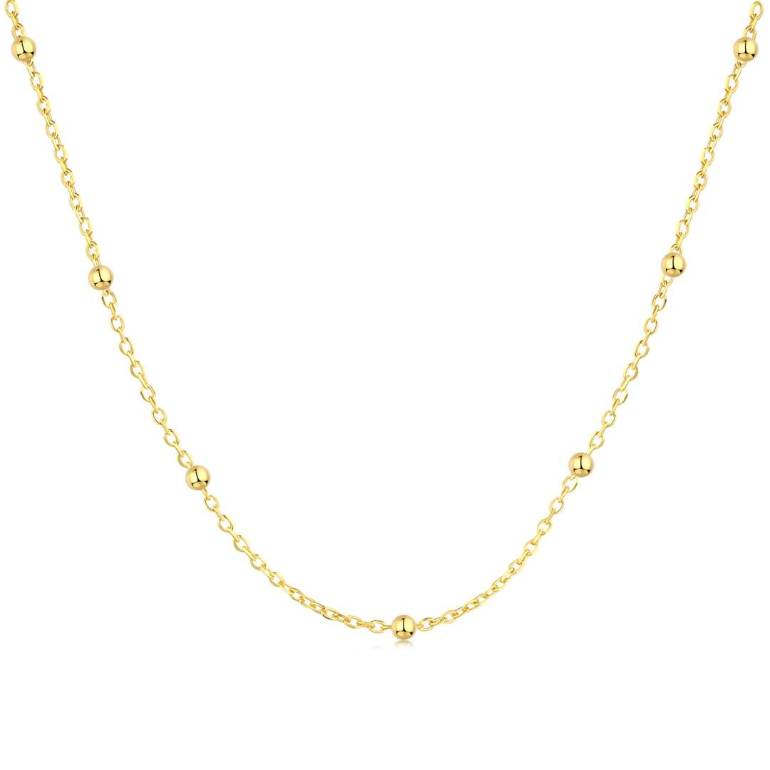 [Rosla]Small Bead Clavicle Chain Simple Necklace