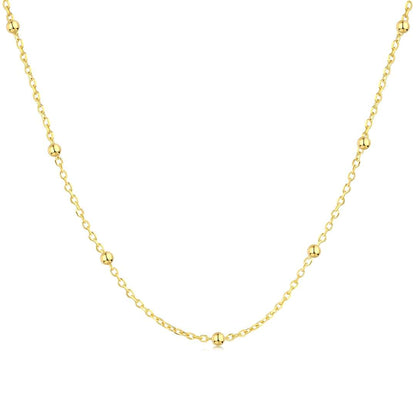 [Rosla]Small Bead Clavicle Chain Simple Necklace