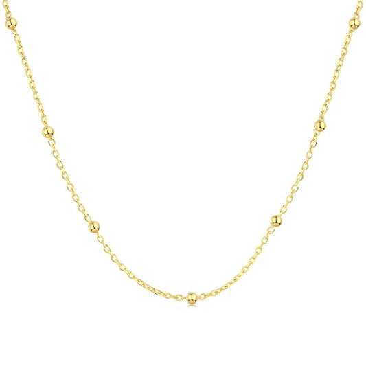 [Rosla]Small Bead Clavicle Chain Simple Necklace