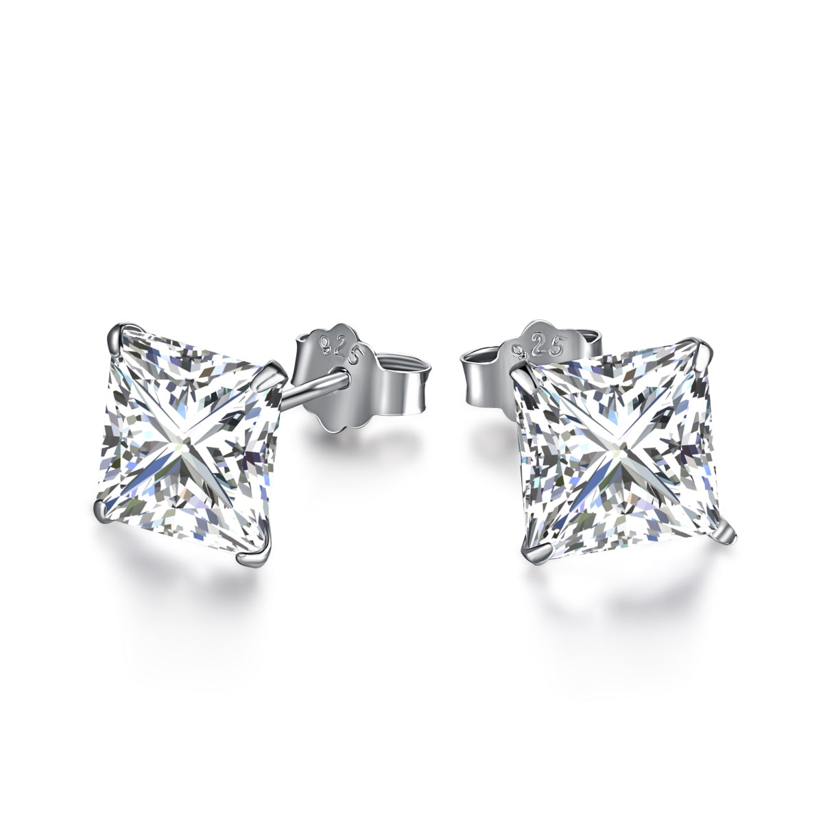 [Rosla]Ornate Square Shape Earrings