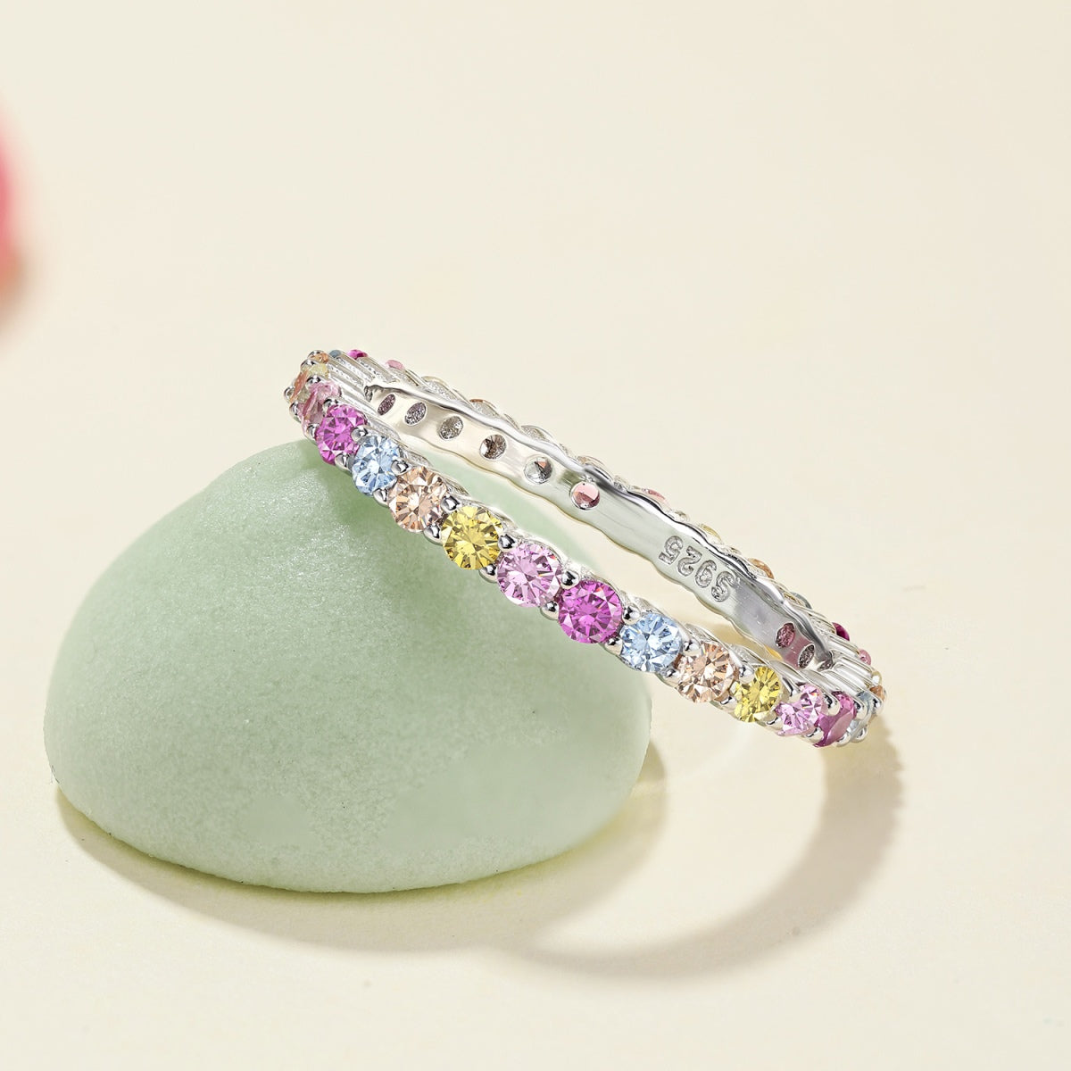 [Rosla]Elegant Vivid Round Cut Daily Ring