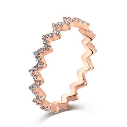 [Rosla]Delicate Enchanting Wave Shape Daily Ring