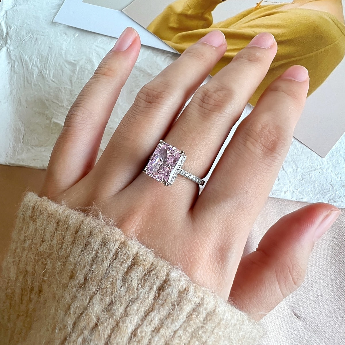 [Rosla]4.0 Carat Luxurious Engagement Ring