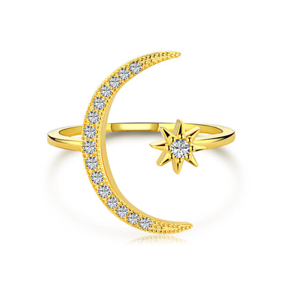 [Rosla]Eternity Moon & Star Ring