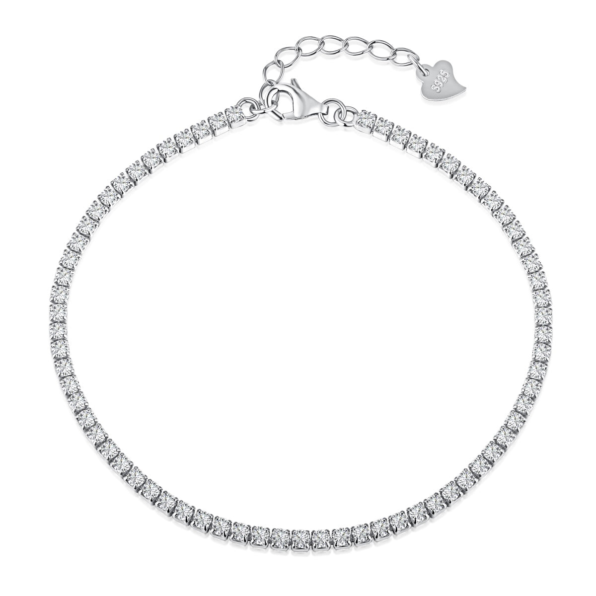 [Rosla]Radiant Shinning Princess Cut Tennis Bracelet