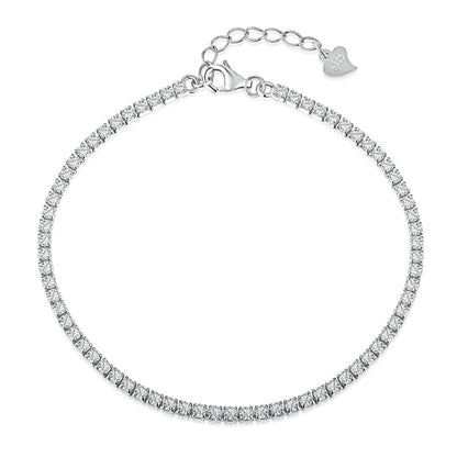 [Rosla]Radiant Shinning Princess Cut Tennis Bracelet