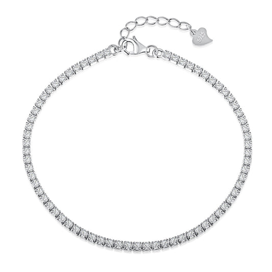 [Rosla]Radiant Shinning Princess Cut Tennis Bracelet